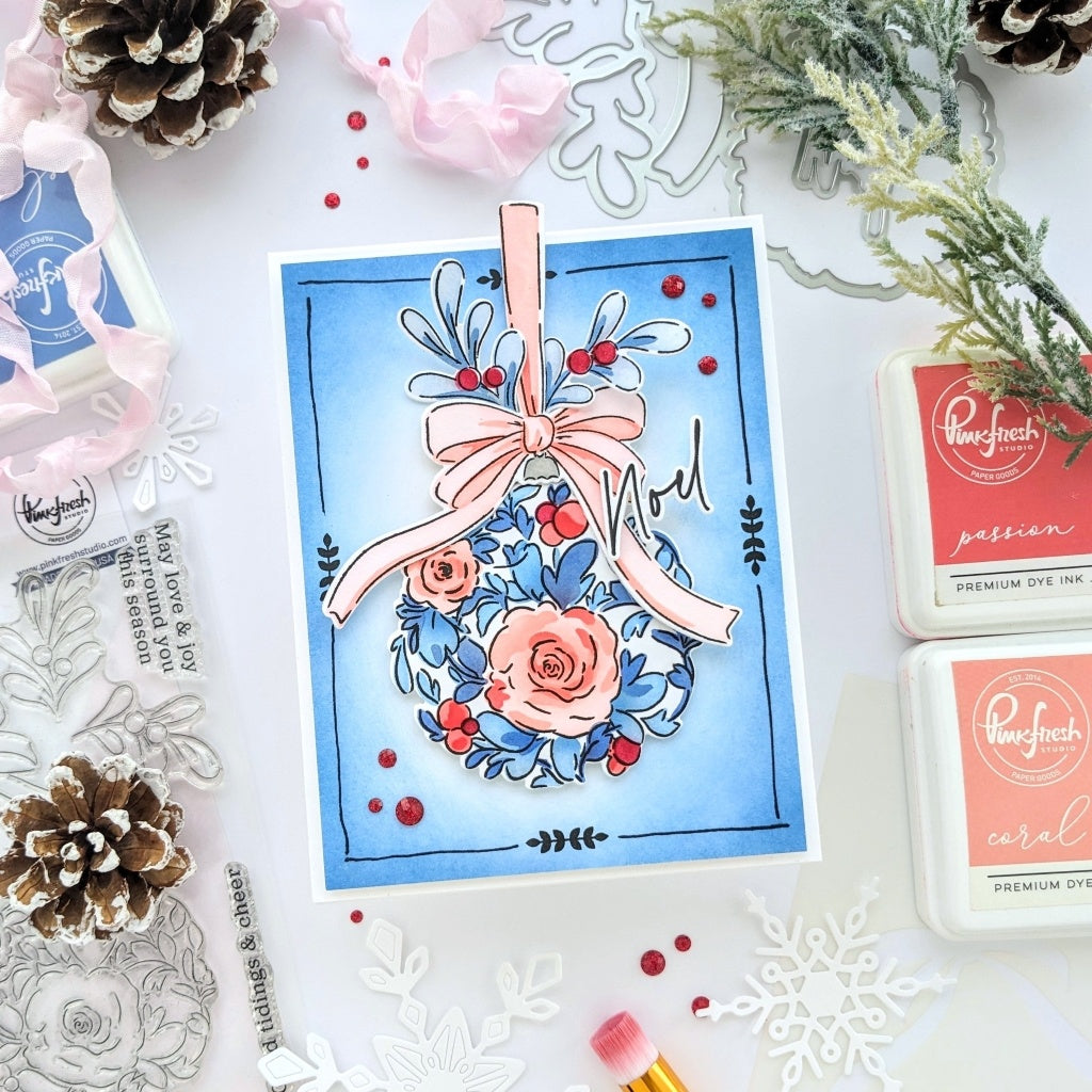 Pinkfresh Studio Clear Stamp Set 4"X6" - Floral Bauble