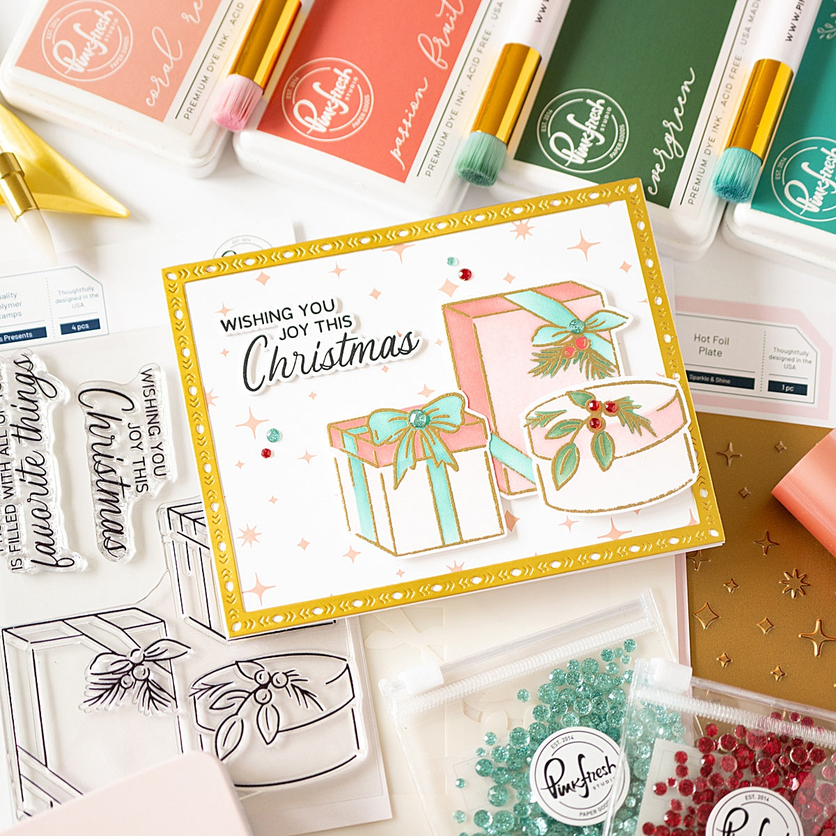 Pinkfresh Studio Clear Stamp Set 4"X6" - Christmas Presents