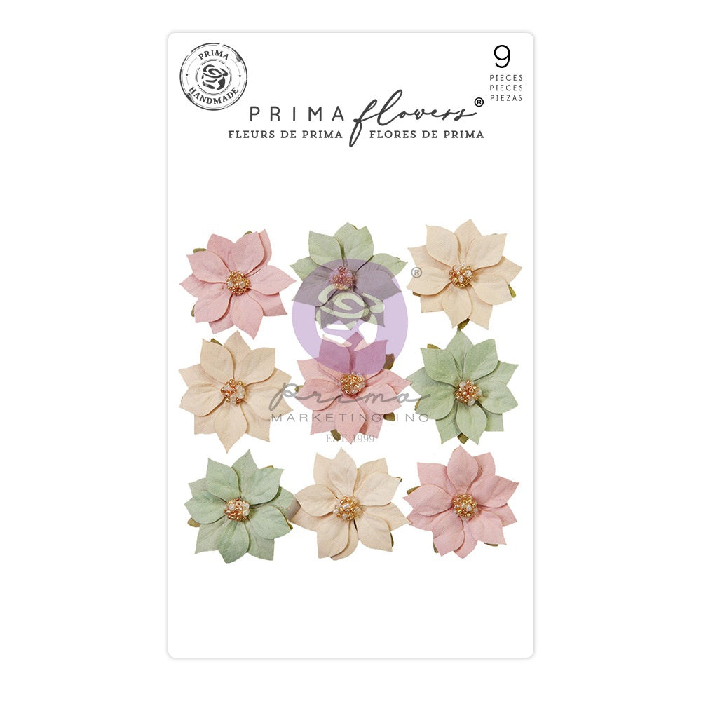Prima Marketing Mulberry Paper Flowers - Santa Sweet - Christmas Market