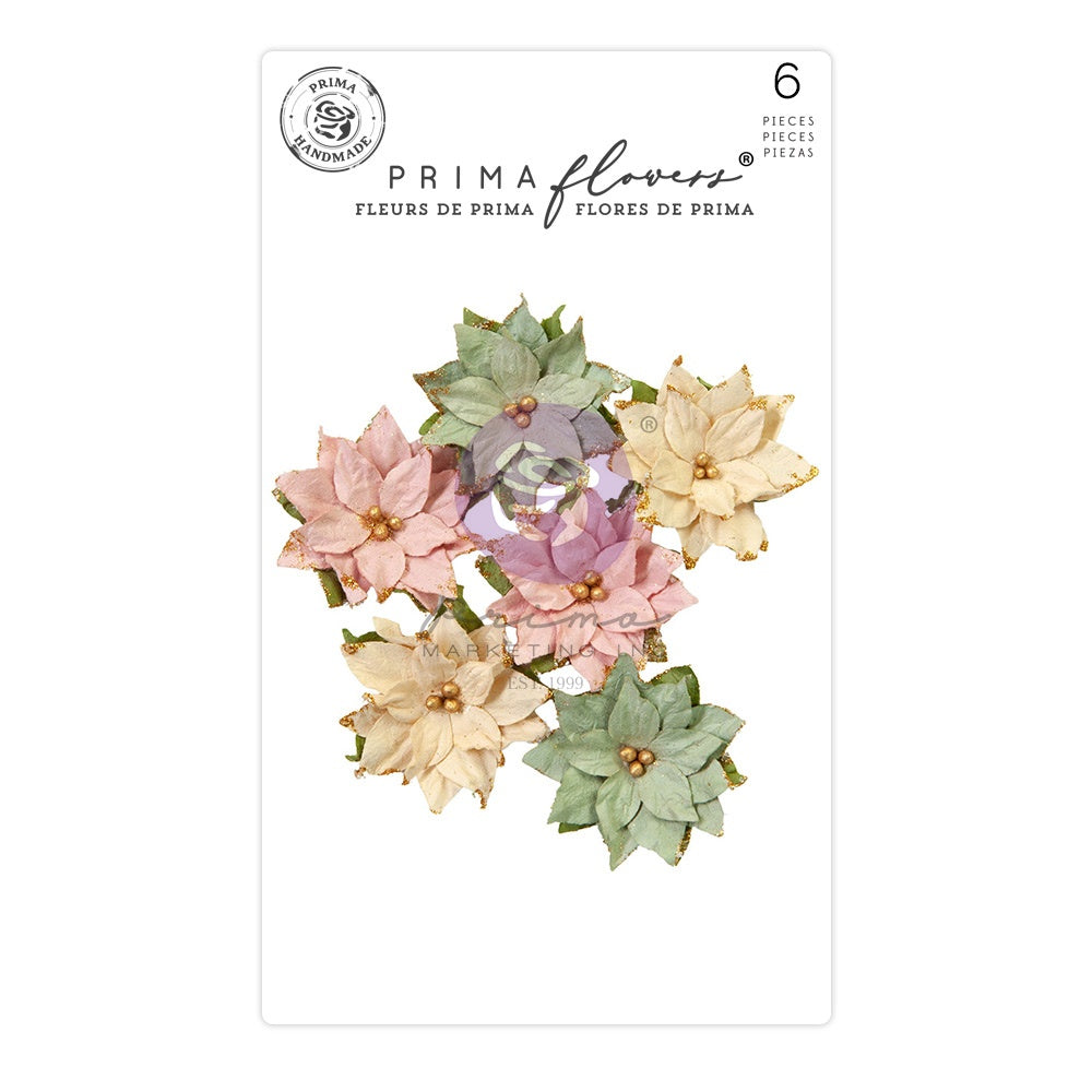 Prima Marketing Mulberry Paper Flowers - Enchanting Morning - Christmas Market