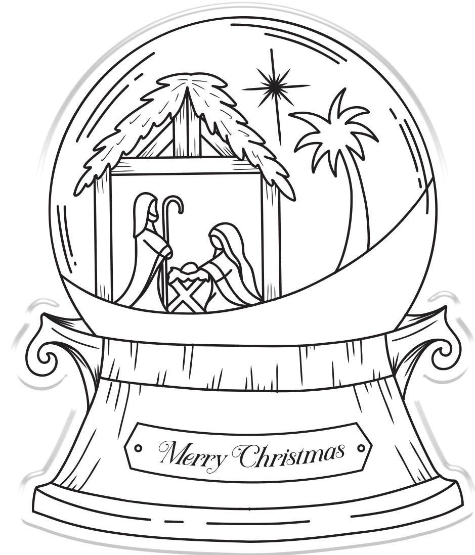 O' Holy Night Metal Die - Away In A Manger