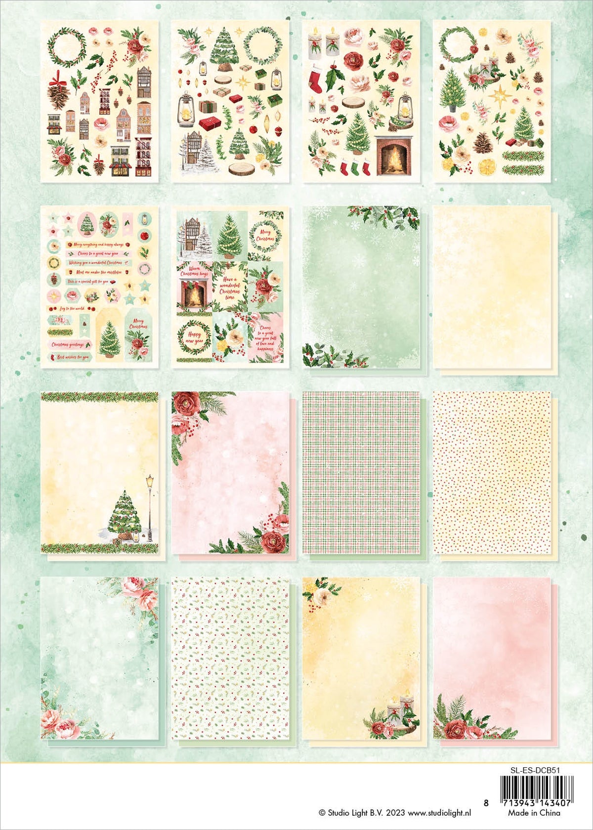 Studio Light Essentials DIY Block - Nr. 51, Wonderful Christmas