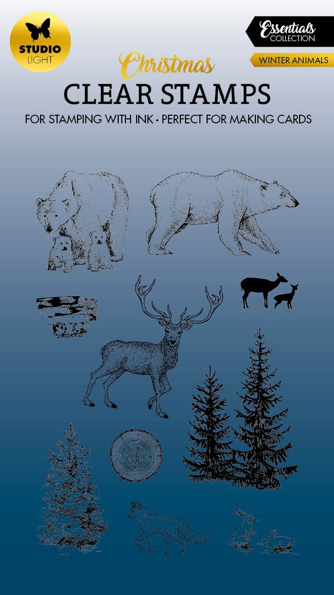 Studio Light Essentials Clear Stamp - Nr. 480, Winter Animals