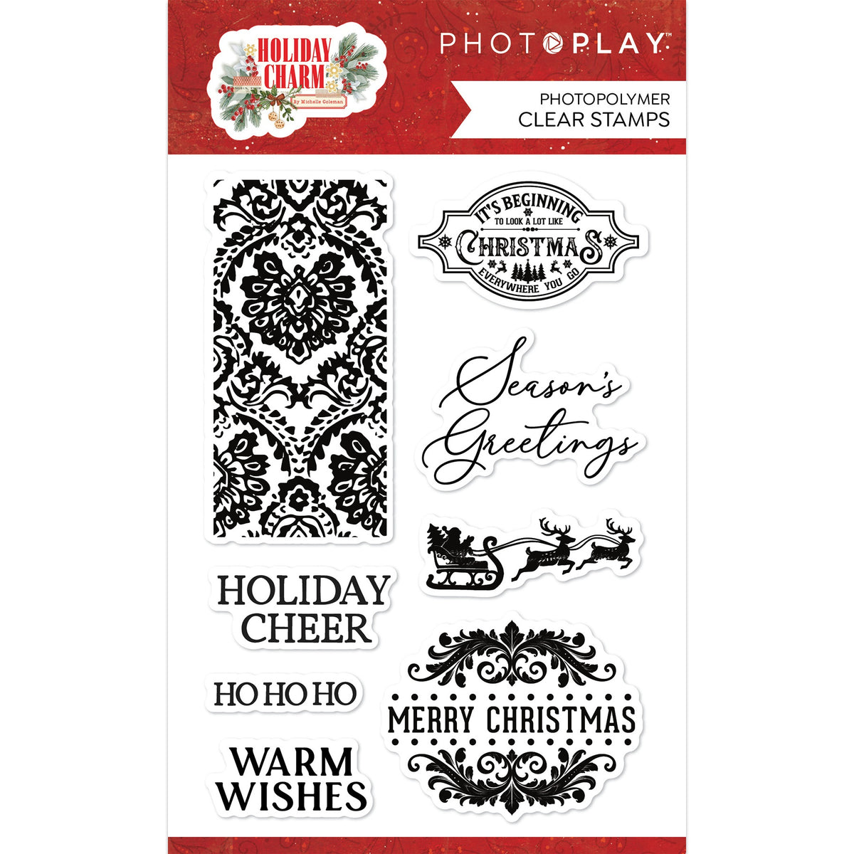 PhotoPlay Photopolymer Clear Stamps - Holiday Charm