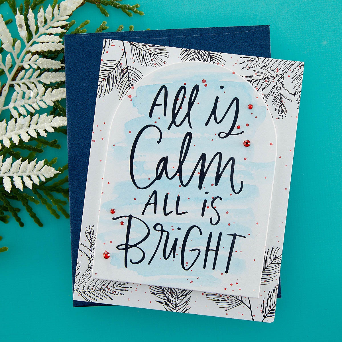 Spellbinders BetterPress Letterpress Press Plates & Die Set - All is Calm