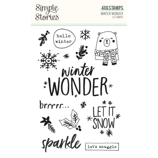 Simple Stories - Winter Wonder - Photopolymer Clear Stamps