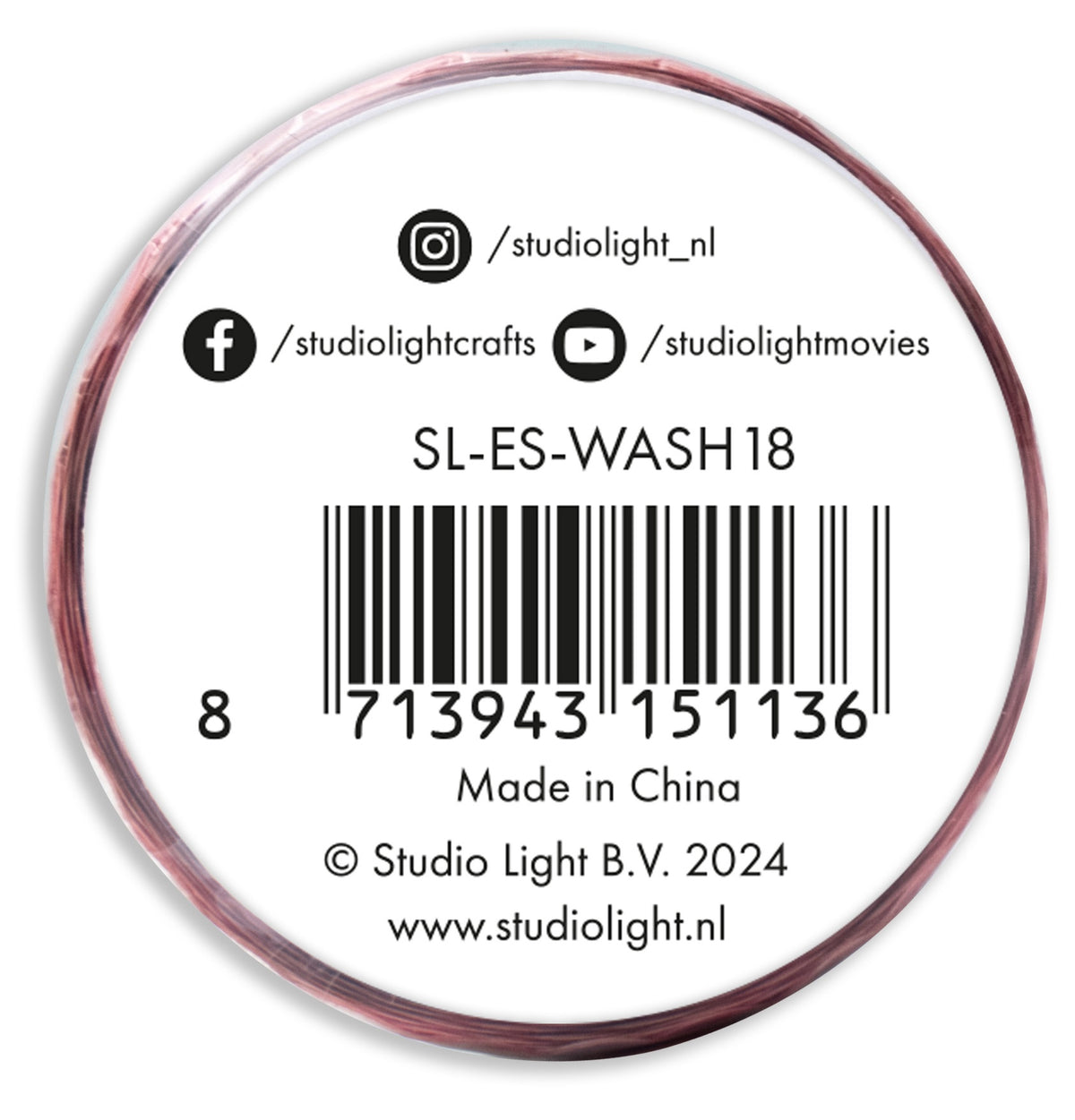 Studio Light Essentials Washi Die-Cut Heart Stickers - NR18 Pinks