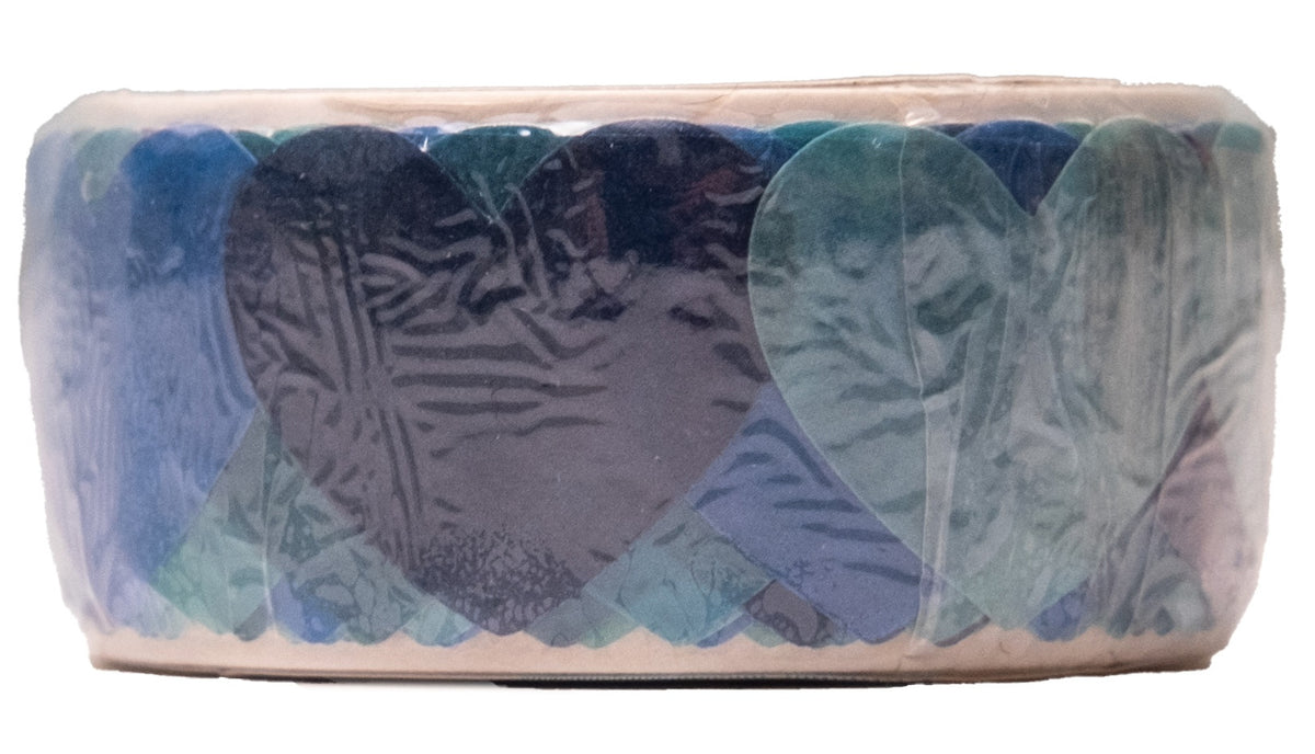 Studio Light Essentials Washi Die-Cut Heart Stickers - NR20 Blues