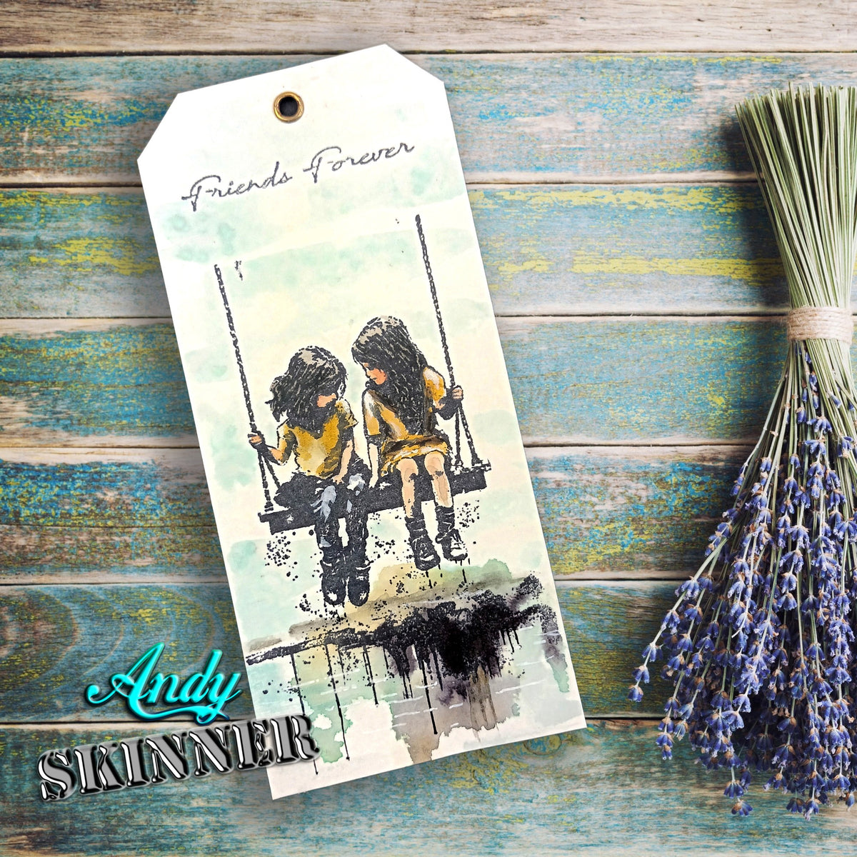Creative Expressions 3.5"X5.25" Rubber Stamp By Andy Skinner - Friends Forever
