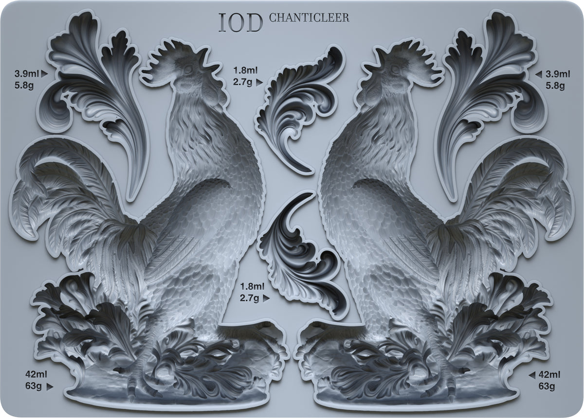 Iron Orchid Designs - Chanticleer 5x7 IOD Mould™