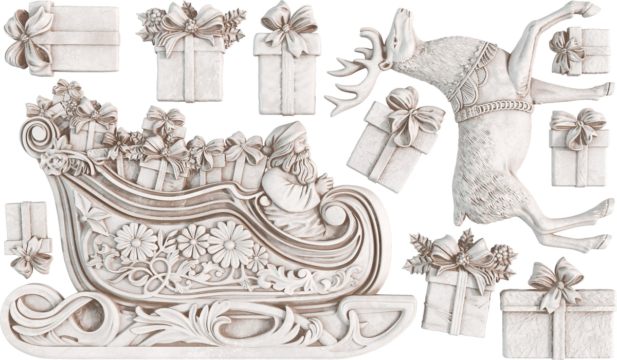 NEW! Santa's Sleigh 6x10 IOD Mould™- LIMITED EDITION
