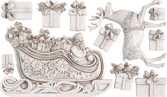 NEW! Santa's Sleigh 6x10 IOD Mould™- LIMITED EDITION