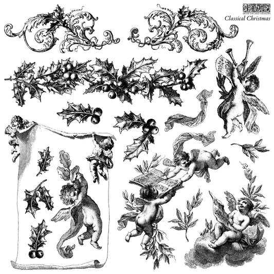 NEW! Classical Christmas 12x12 IOD Stamp™