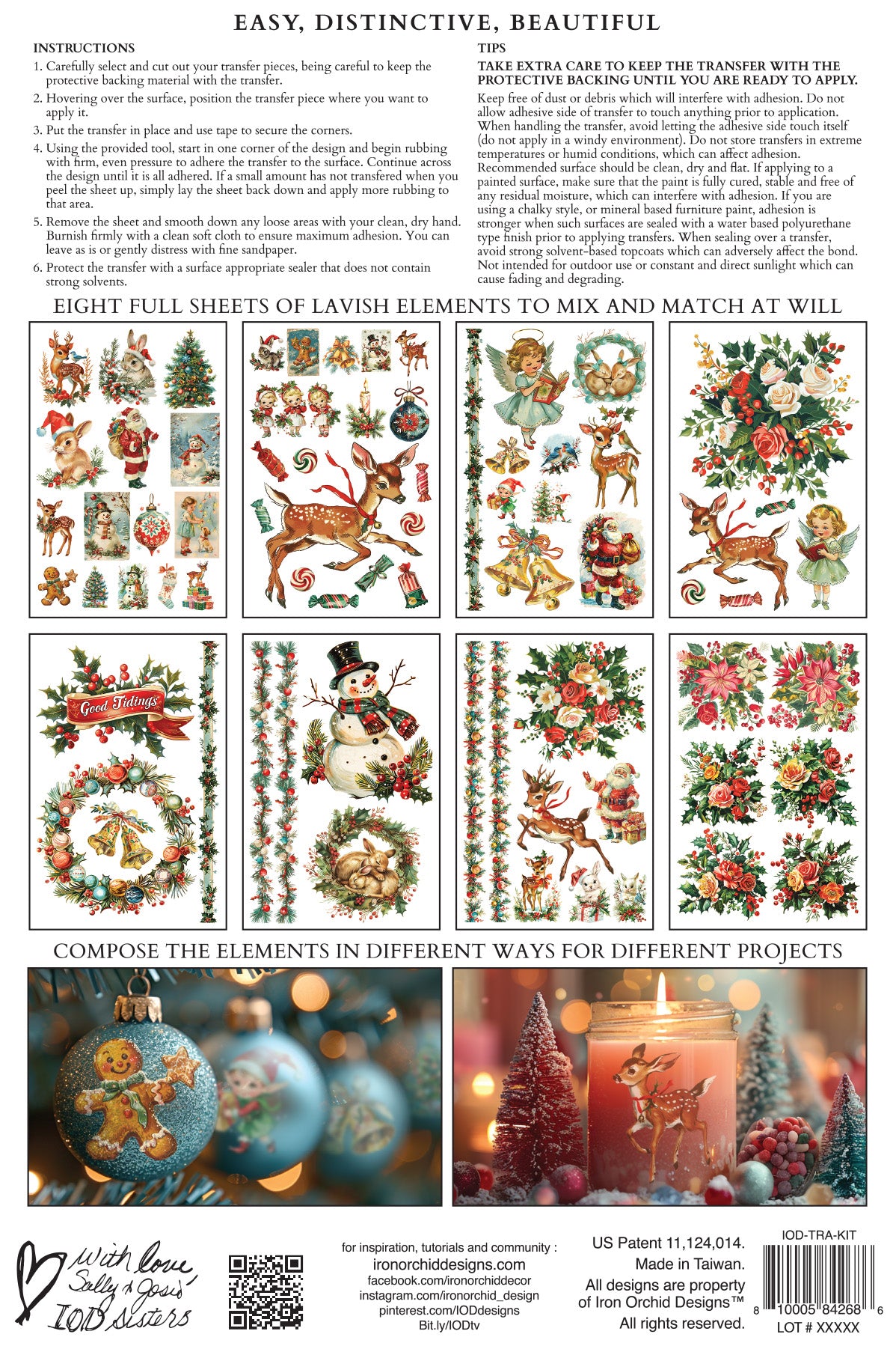 NEW! Kitschy Christmas - IOD Transfer 8x12 Pad™ - LIMITED EDITION!