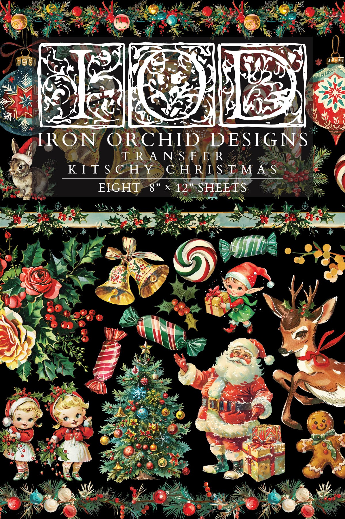 NEW! Kitschy Christmas - IOD Transfer 8x12 Pad™ - LIMITED EDITION!