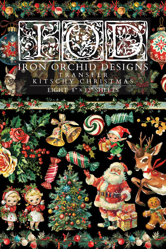 NEW! Kitschy Christmas - IOD Transfer 8x12 Pad™ - LIMITED EDITION!