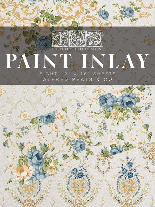 IOD - Iron Orchid Designs - Alfred Peats & Co - Paint Inlay 12"x 16"