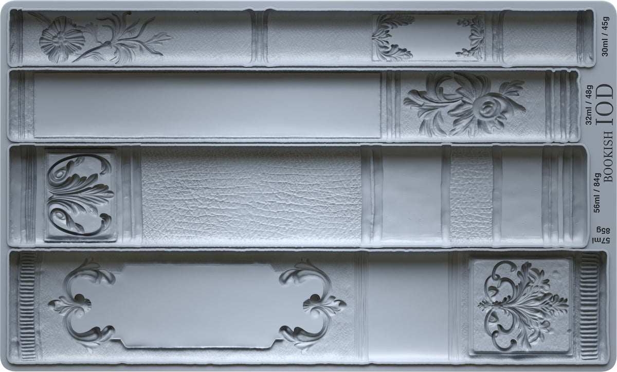 Bookish - 6x10 Mould - Iron Orchid Designs