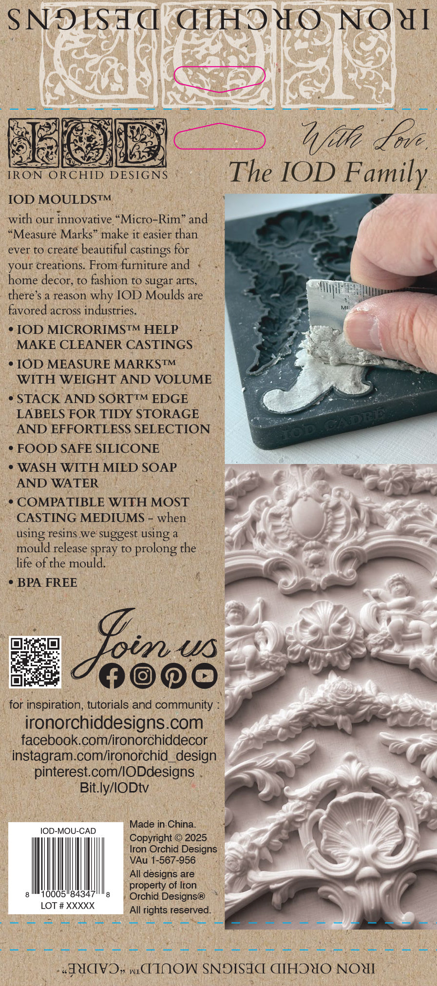 Cadré - 6x10 Mould - Iron Orchid Designs