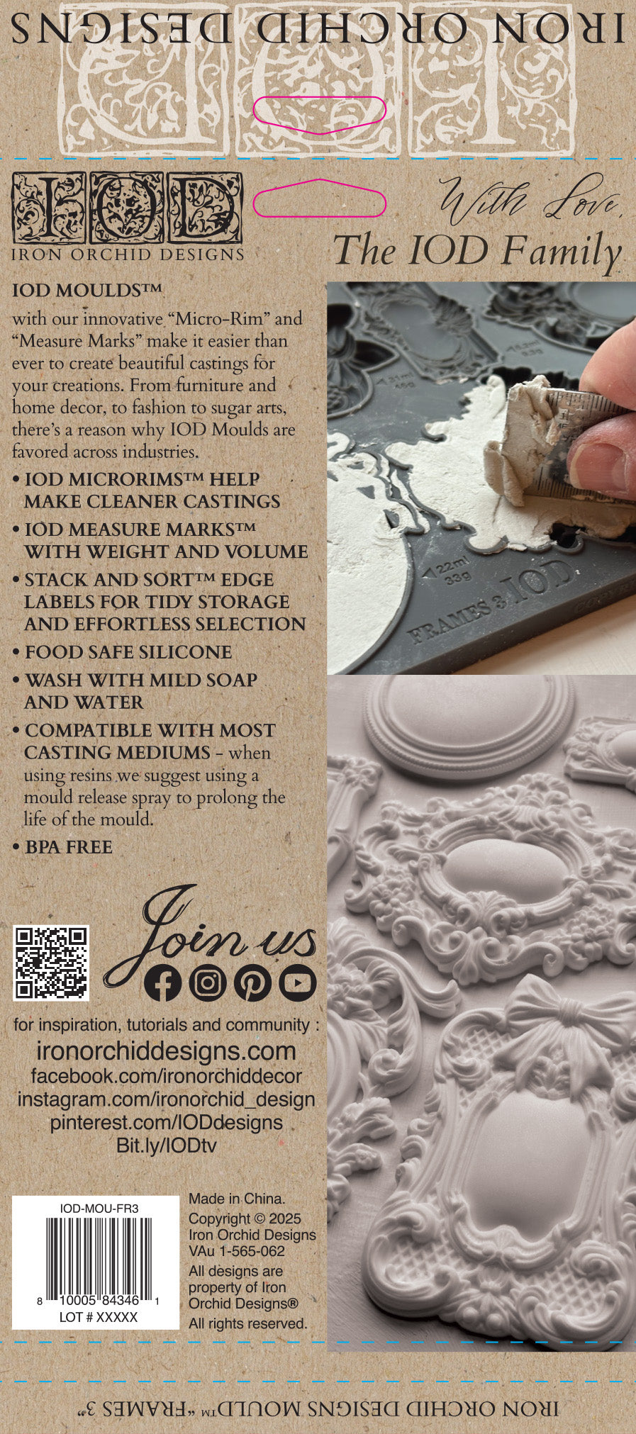 Frames III - 6x10 Mould - Iron Orchid Designs
