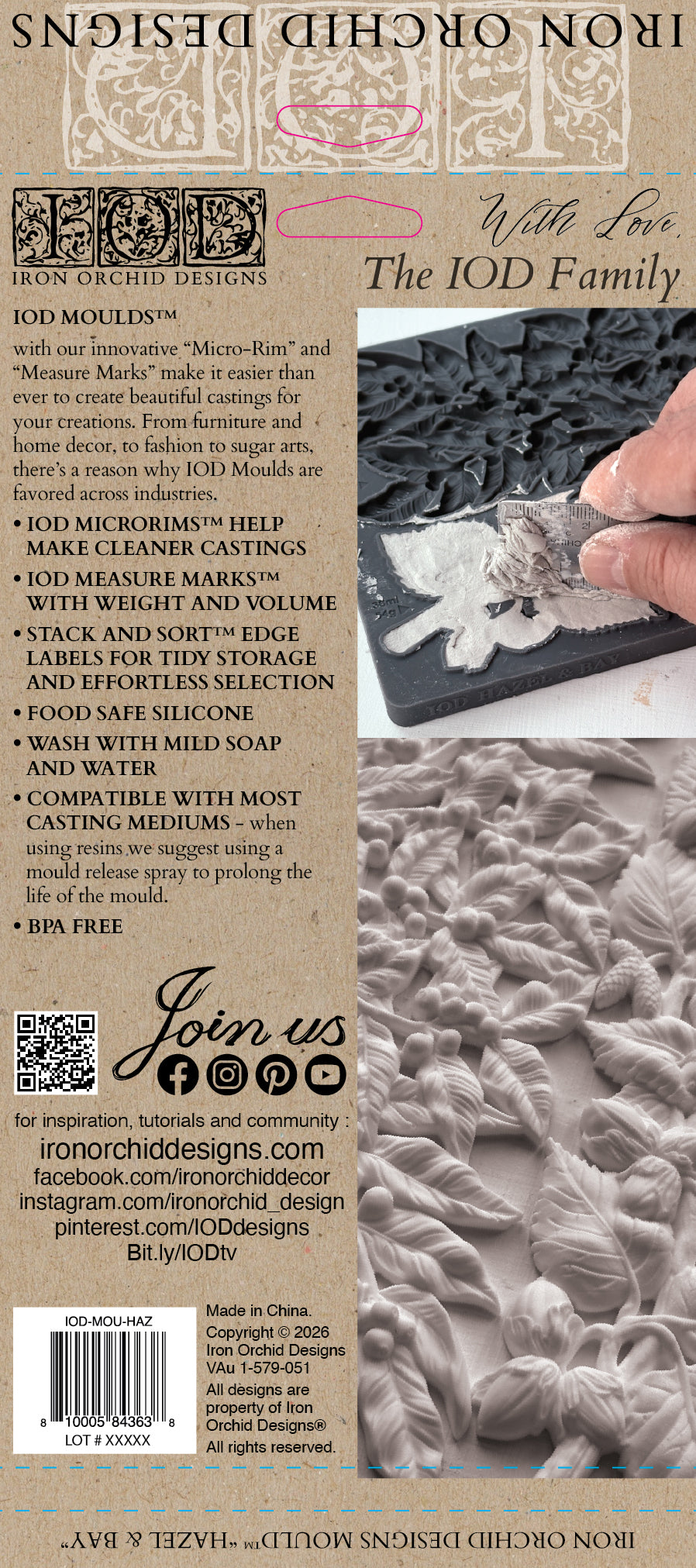 6x10 IOD Mould™- Hazel & Bay - LIMITED EDITION