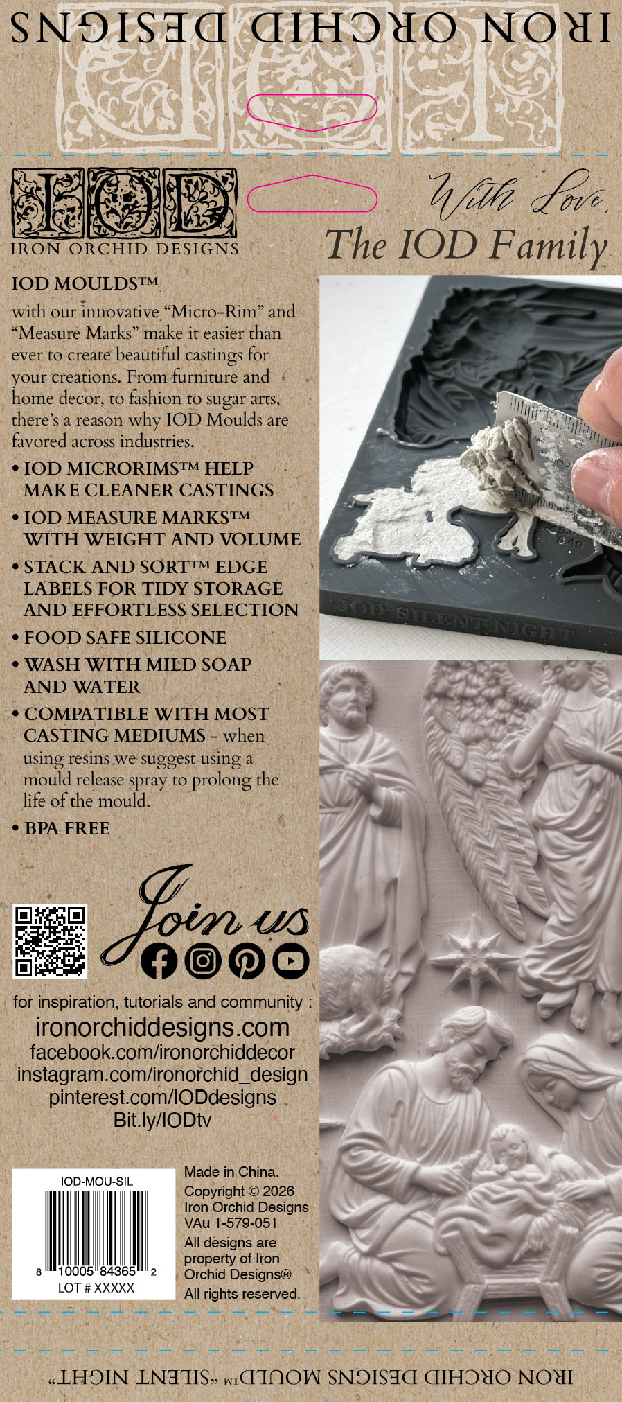6x10 IOD Mould™- Silent Night - LIMITED EDITION