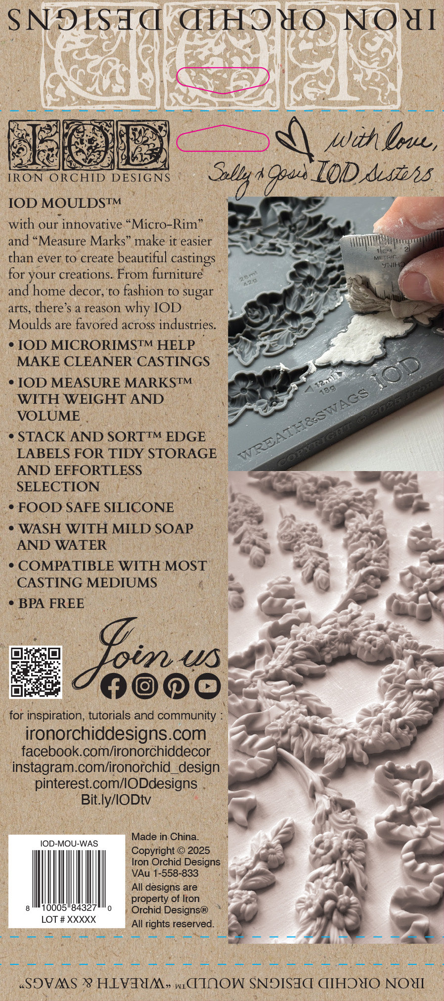 6x10 IOD Mould™- Wreath & Swags