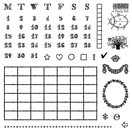 IOD - A Timely Tale 6x6 IOD Stamp Set™ - 4 (6x6 sheets)