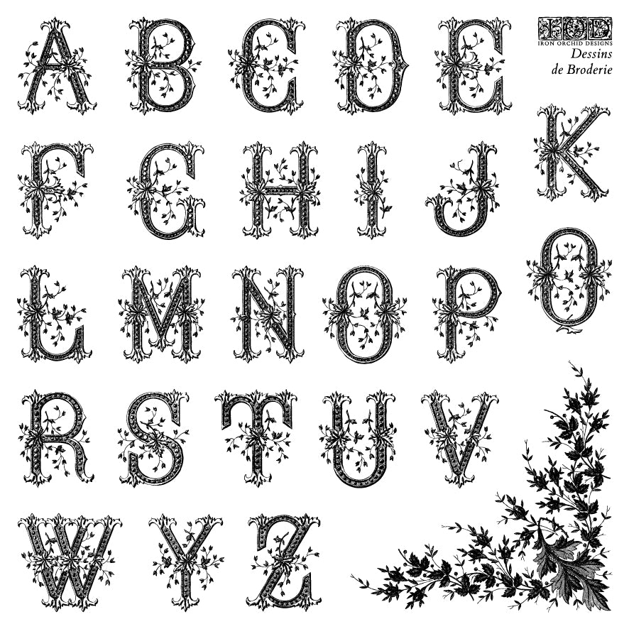 Iron Orchid Designs - Dessins De Broderie - 6x6 - 4 Sheet Boxed Stamp Set