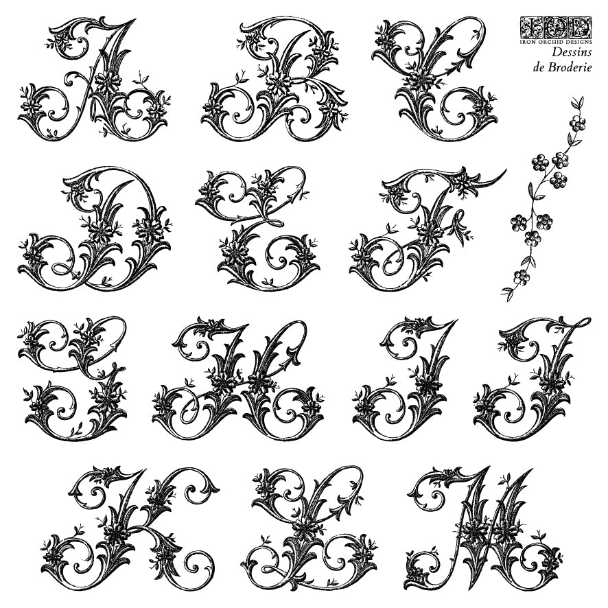 Iron Orchid Designs - Dessins De Broderie - 6x6 - 4 Sheet Boxed Stamp Set