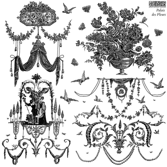 Iron Orchid Designs - Palais Des Fleurs 12x12 Stamp