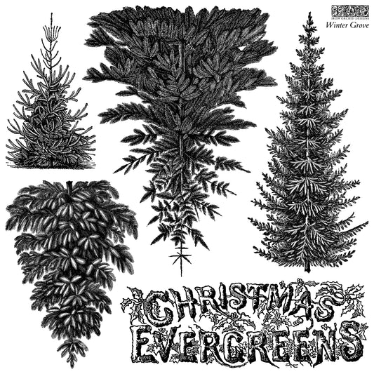 Winter Grove - 12x12 IOD Stamp - Iron Orchid Designs - LIMITED EDITION