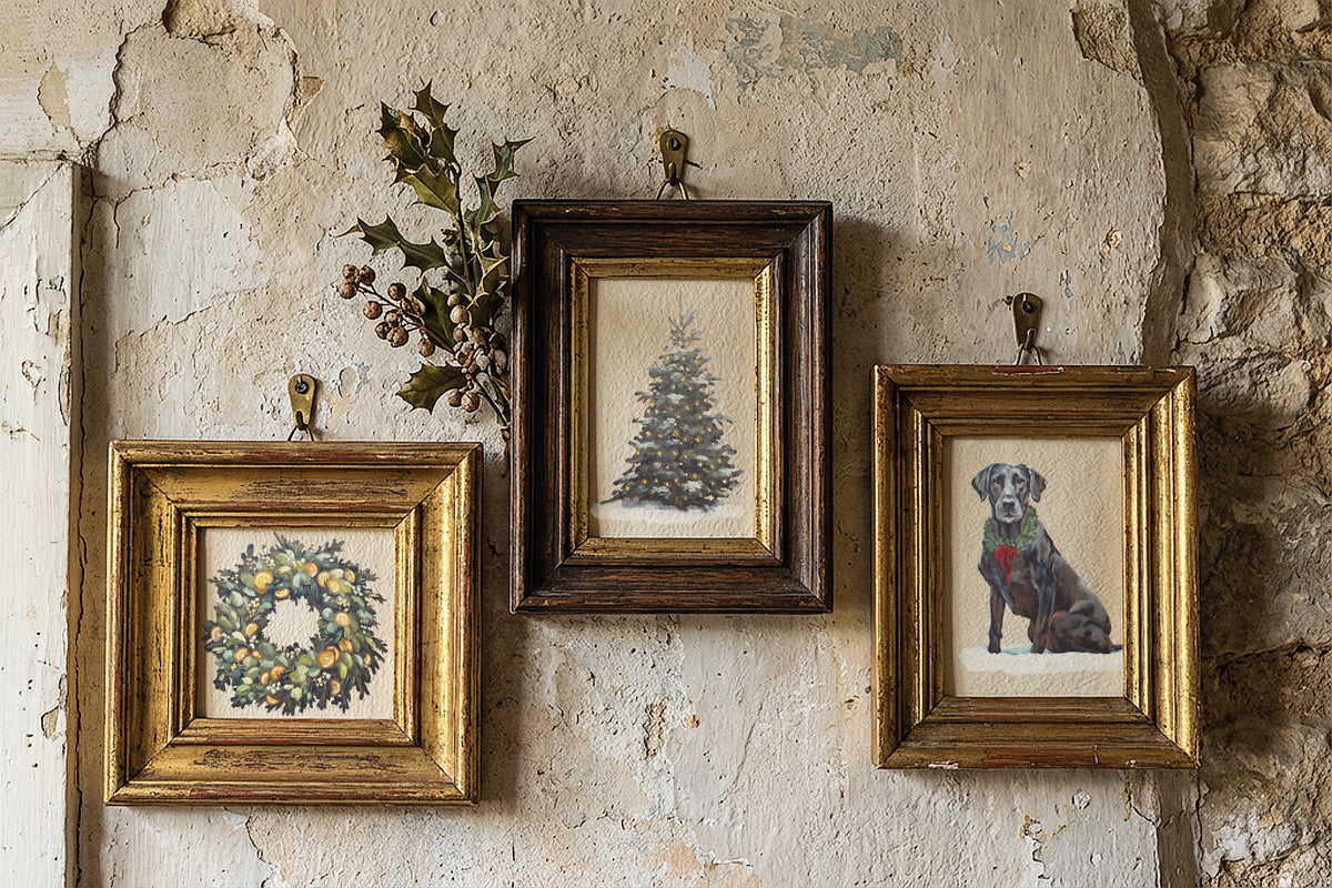 IOD - Iron Orchid Designs - A Cotswold Christmas Transfer 8"x12" Pad™ - LIMITED EDITION