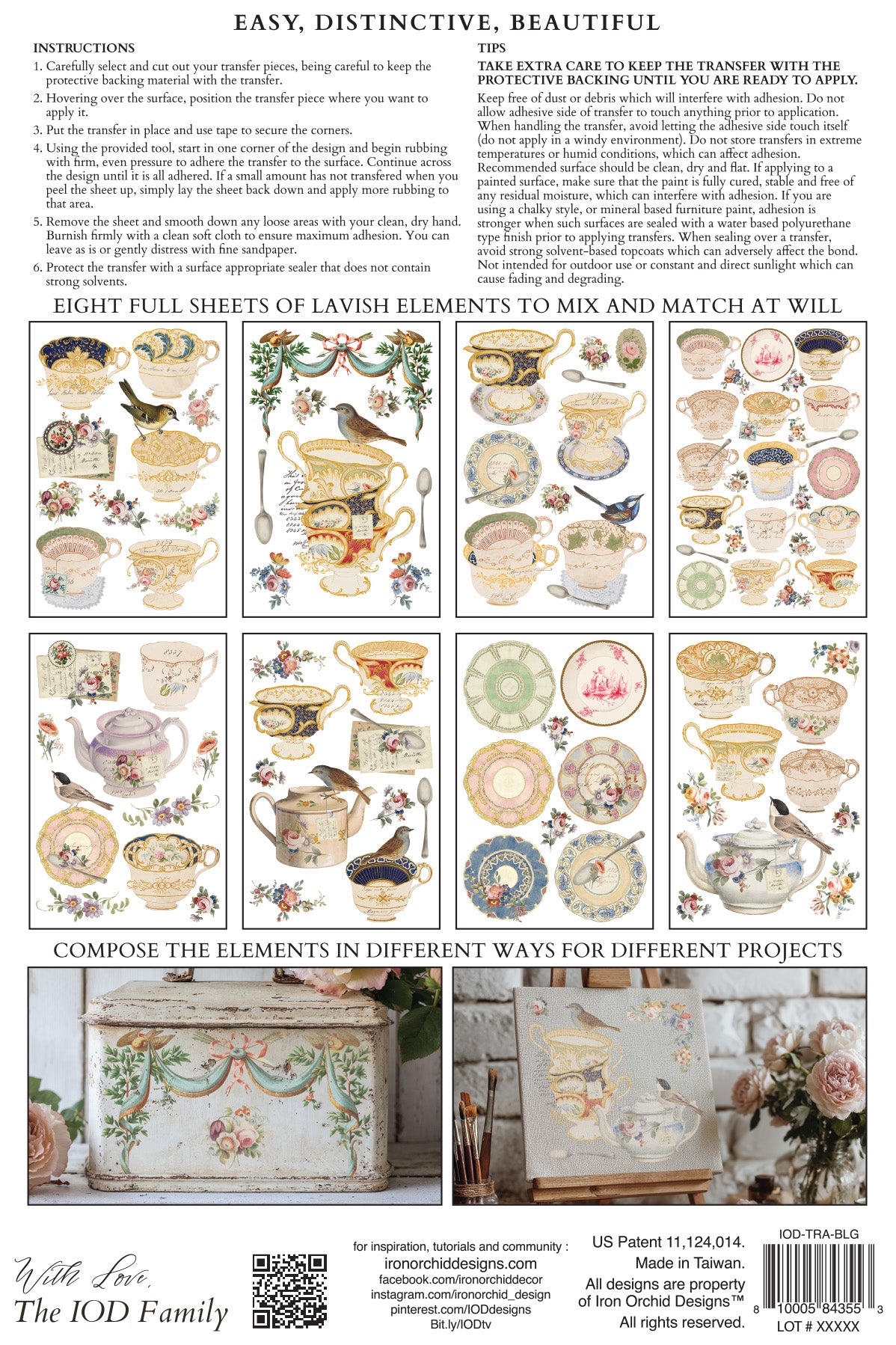 IOD - Iron Orchid Designs - The Belgravia Transfer 8"x12" Pad™