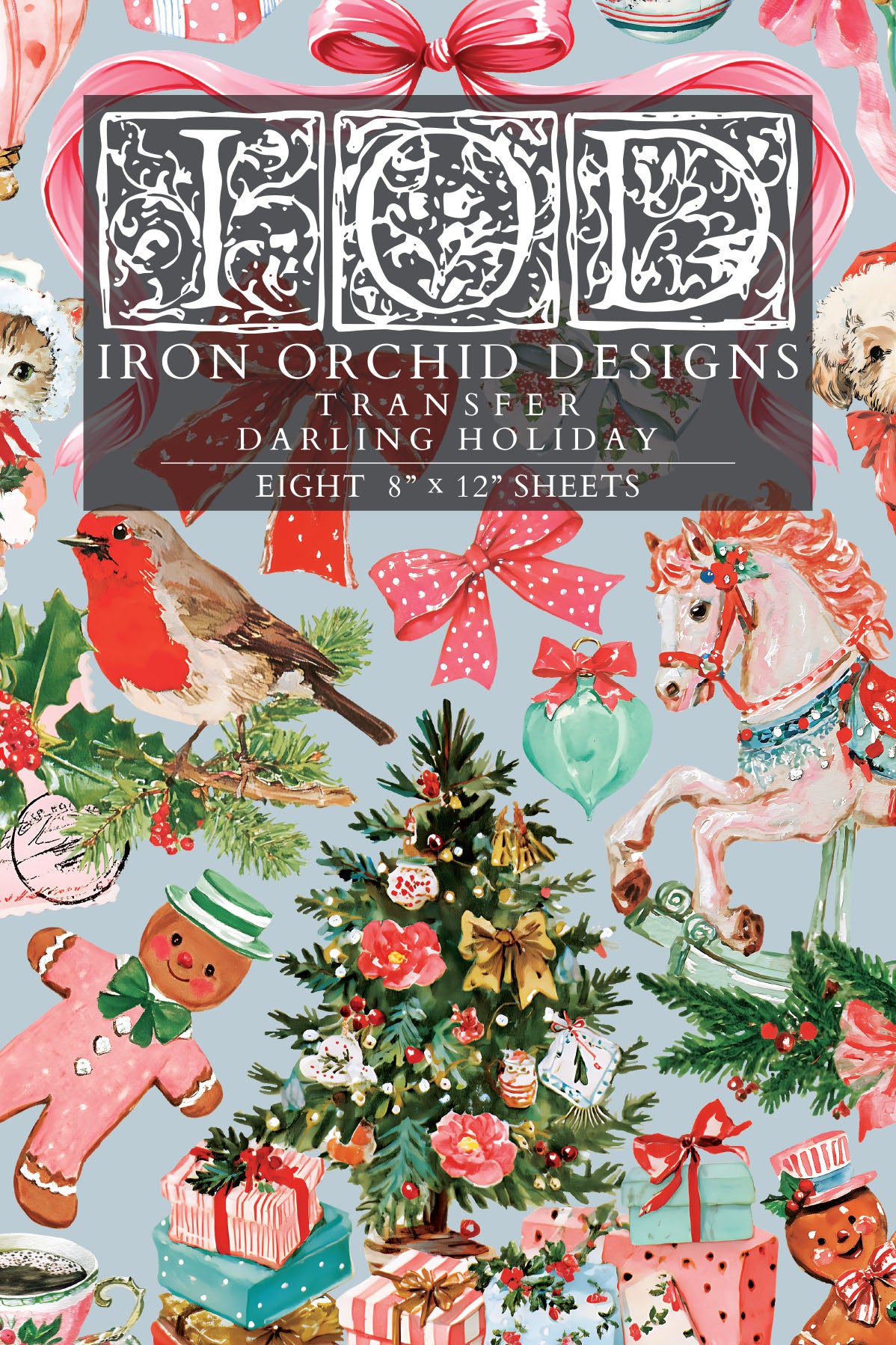 IOD - Iron Orchid Designs - Darling Holiday Transfer 8"x12" Pad™ - LIMITED EDITION