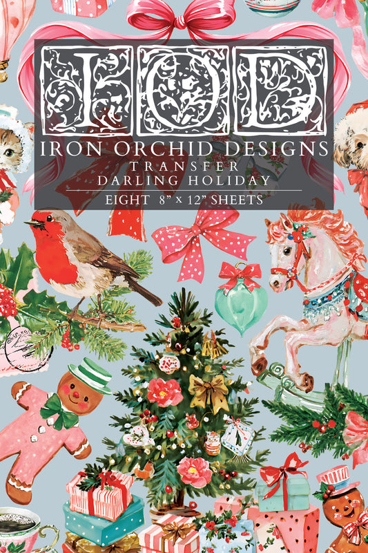 IOD - Iron Orchid Designs - Darling Holiday Transfer 8"x12" Pad™ - LIMITED EDITION