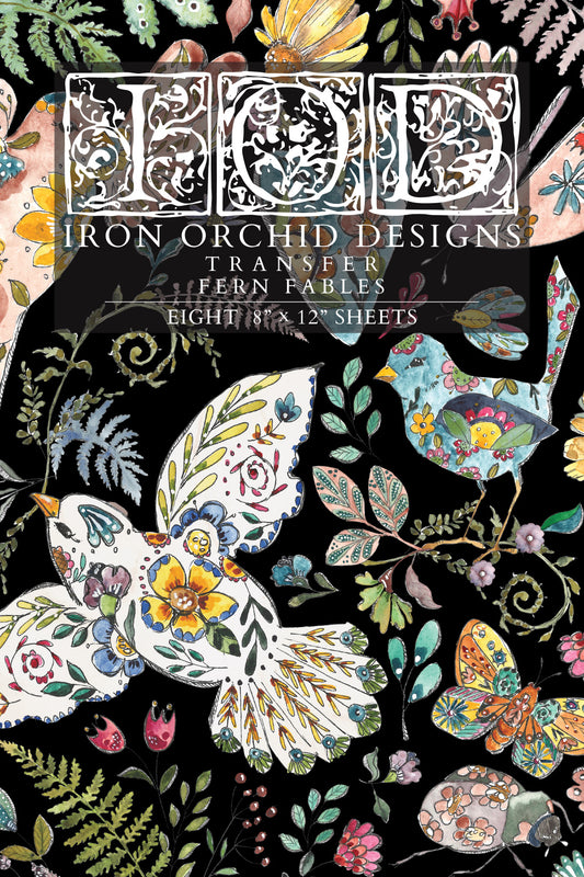 IOD - Iron Orchid Designs - Fern Fables Transfer 8"x12" Pad™