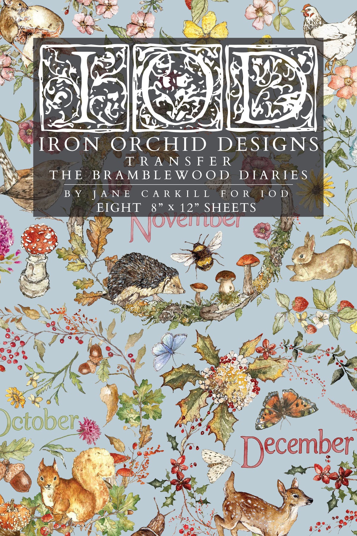 IOD - Iron Orchid Designs - Bramblewood Diaries Transfer 8"x12" Pad™