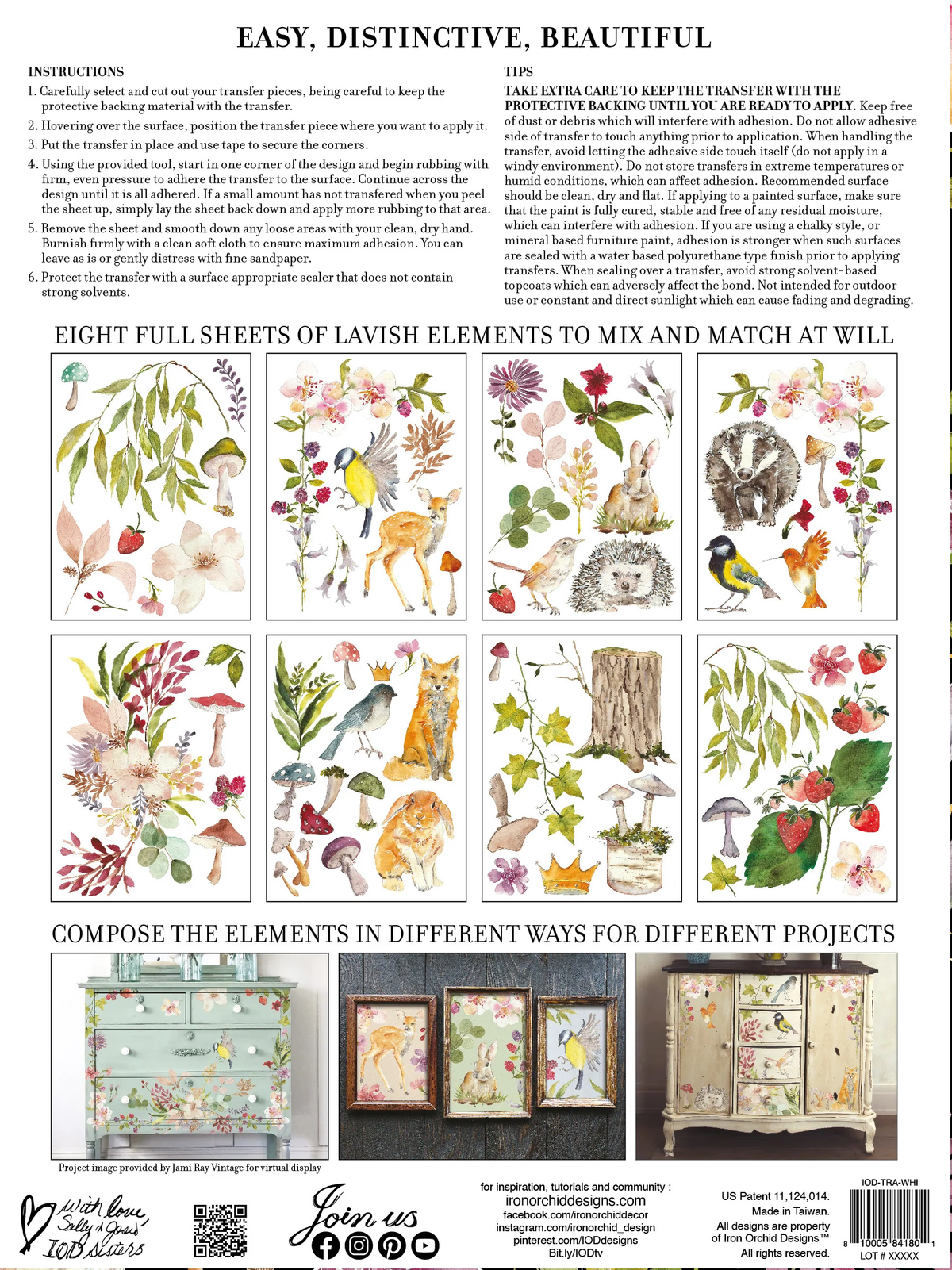 IOD - Iron Orchid Designs - Whispering Willow Transfer 12x16 Pad™