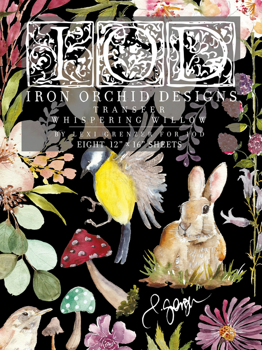 IOD - Iron Orchid Designs - Whispering Willow Transfer 12x16 Pad™