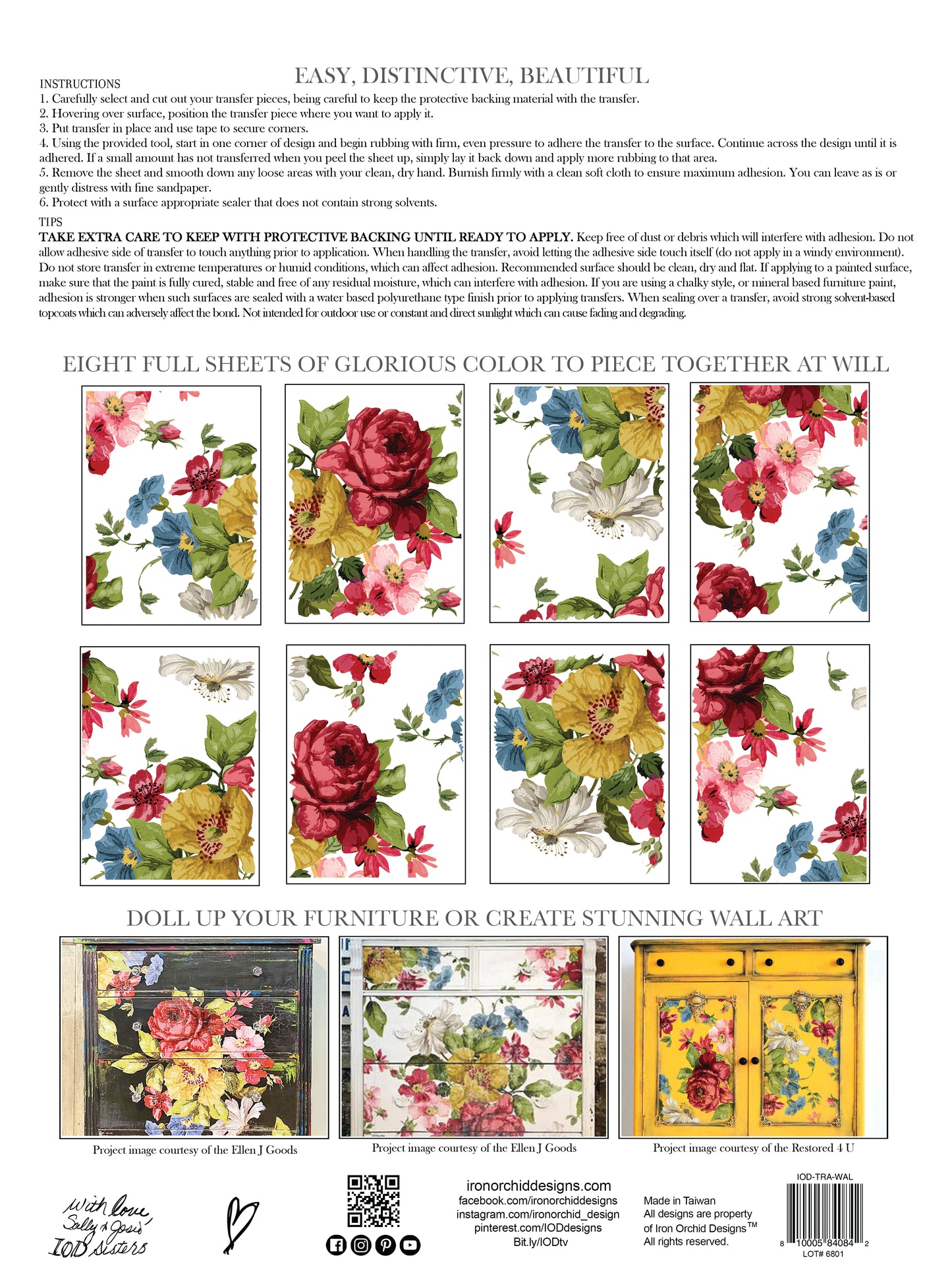 IOD - Iron Orchid Designs - Wall Flower