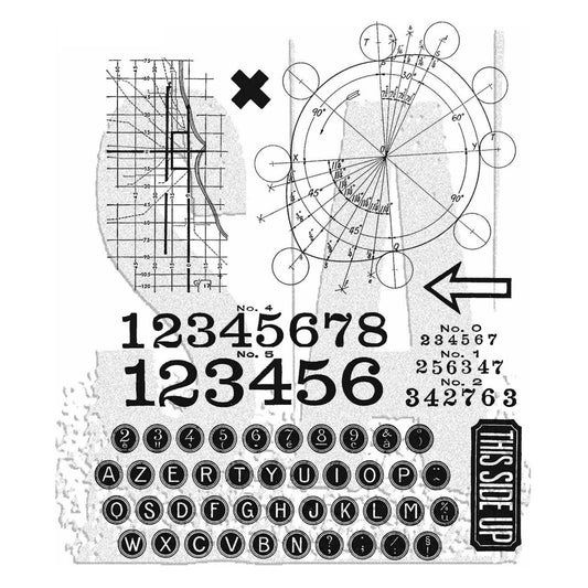 NEW! Tim Holtz Cling Rubber Stamp - Deconstructed  - NOW SHIPPING!