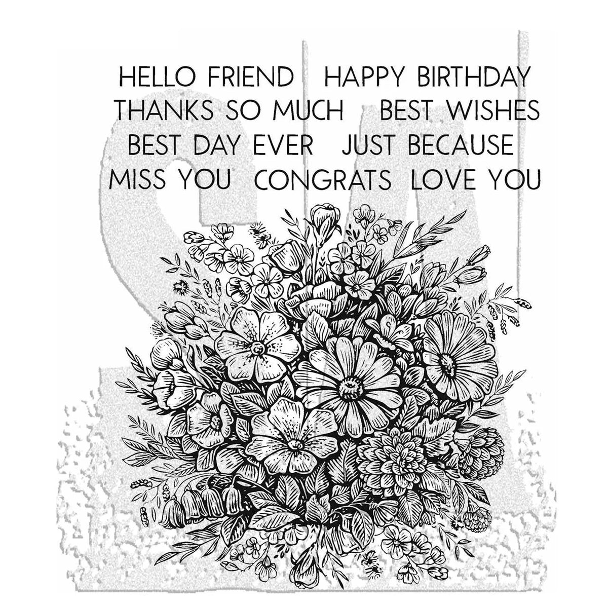 NEW! Tim Holtz Cling Rubber Stamp - Floristry - NOW SHIPPING!