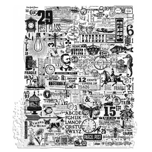NEW! Tim Holtz Cling Rubber Stamp Hodgepodge - NOW SHIPPING!