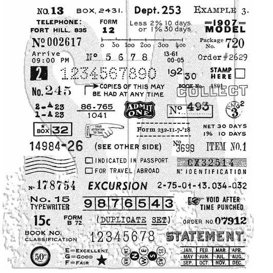 NEW! Tim Holtz Cling Rubber Stamp - Tidbits - NOW SHIPPING!