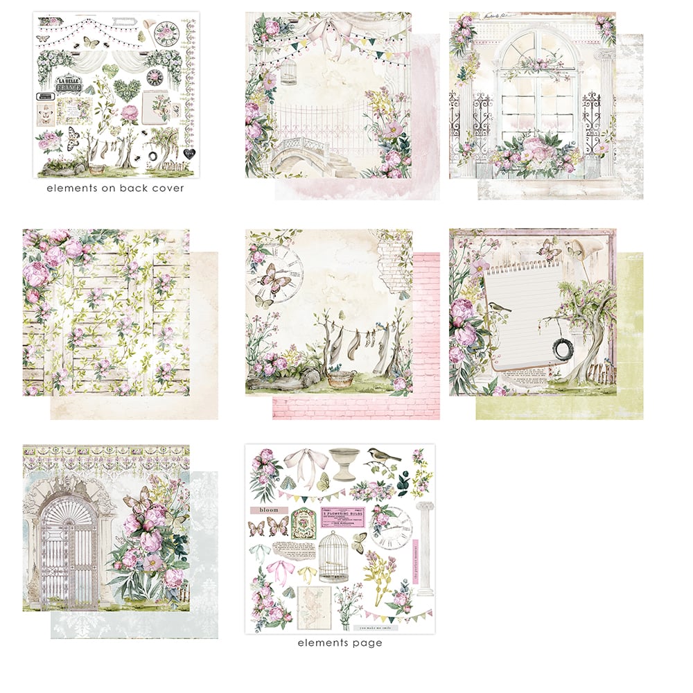 Prima - Serene Petals 12x12 Paper Pad