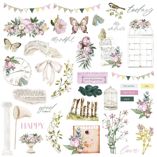Prima - Serene Petals - Ephemera - Vintage Flutter