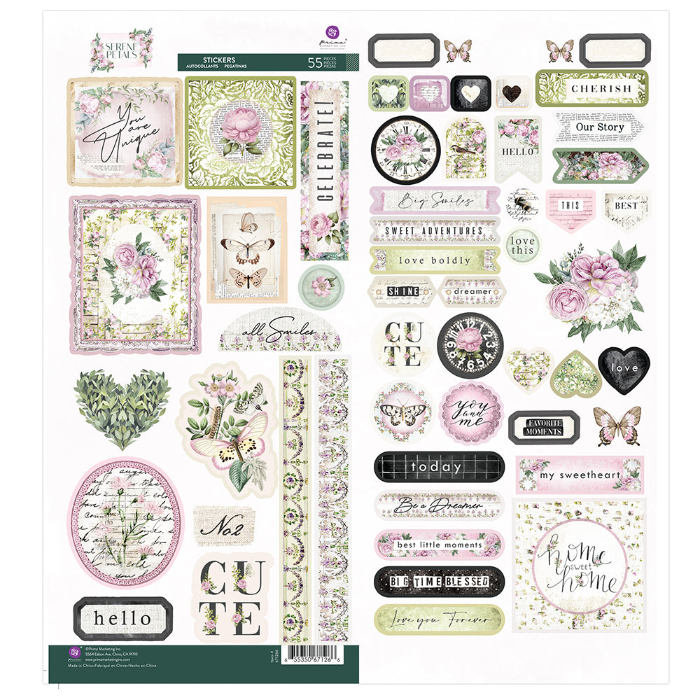 Prima - Serene Petals - Stickers