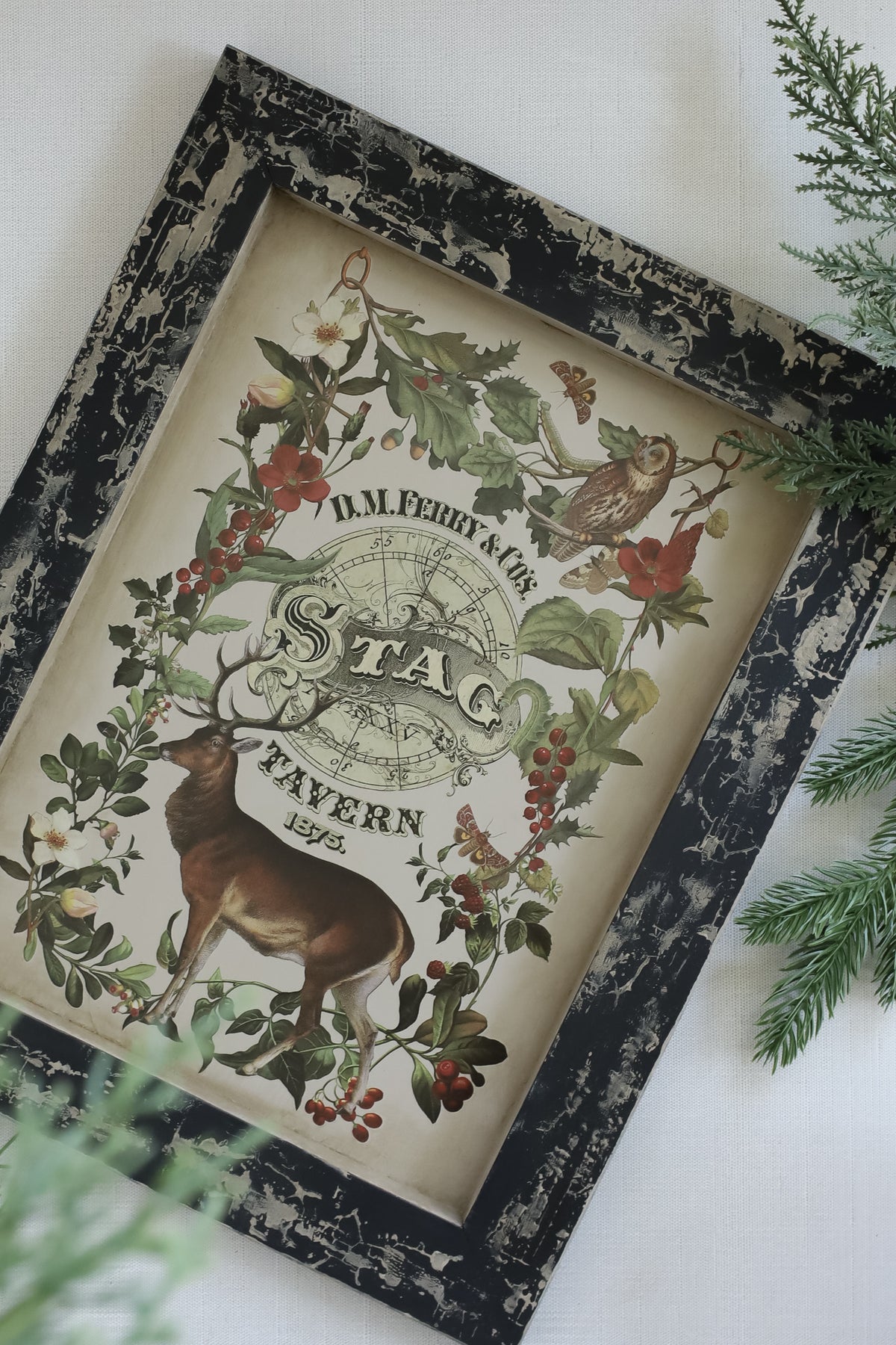 IOD - Iron Orchid Designs - Stag Tavern Transfer 8"x12" Pad™ - LIMITED EDITION