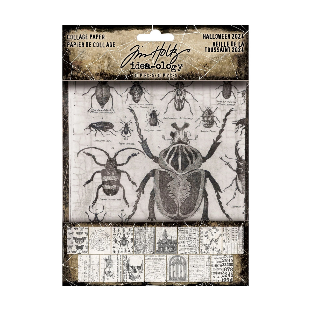 Tim Holtz Idea-ology Collage Paper - Halloween